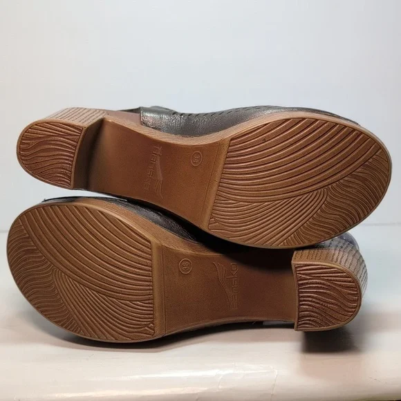 Dansko Danae perforated leather heeled sandals women's size 7.5-8  EU 38 - Picture 8 of 15